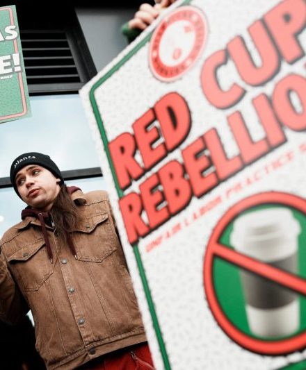 More than 1,000 Starbucks workers strike at 65 stores on Red Cup Day