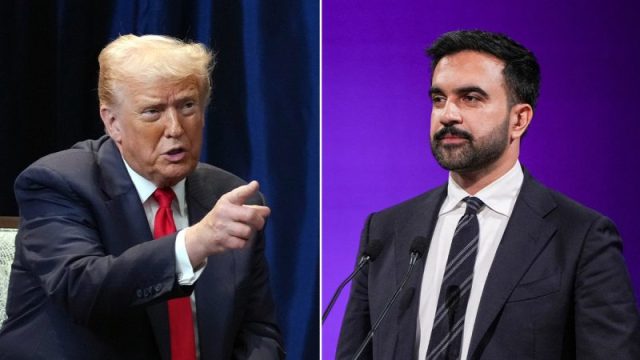 Trump backs Cuomo and threatens to cut federal funding if ‘Communist Mamdani’ wins NYC mayor race